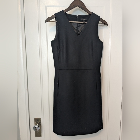 J. Crew Wool Belted A-Line Dress - Picture 2 of 5